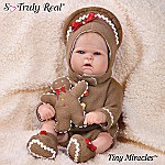 Tiny Miracles Ginger Ringle In The Holiday Babies: Realistic Lifelike Vinyl Baby Doll